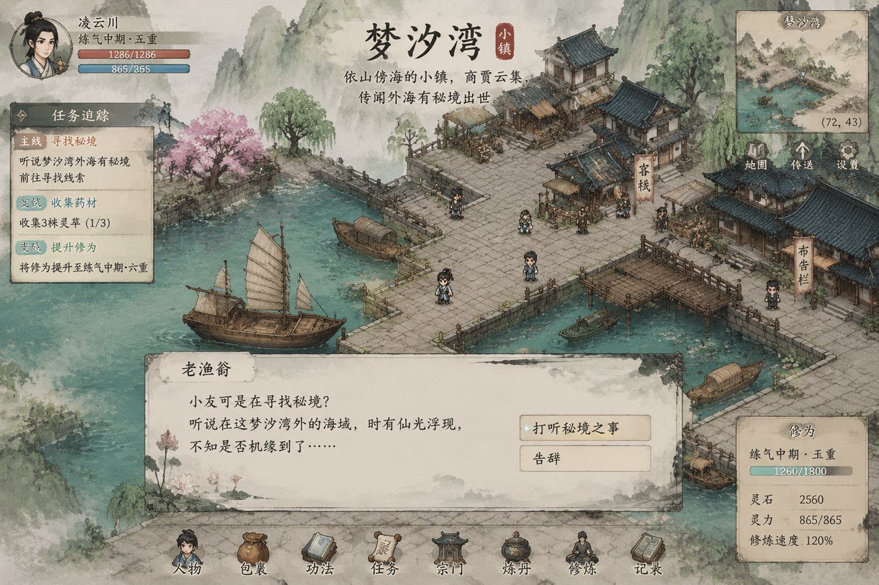 谪仙索欢录 角色养成 实机截图 5