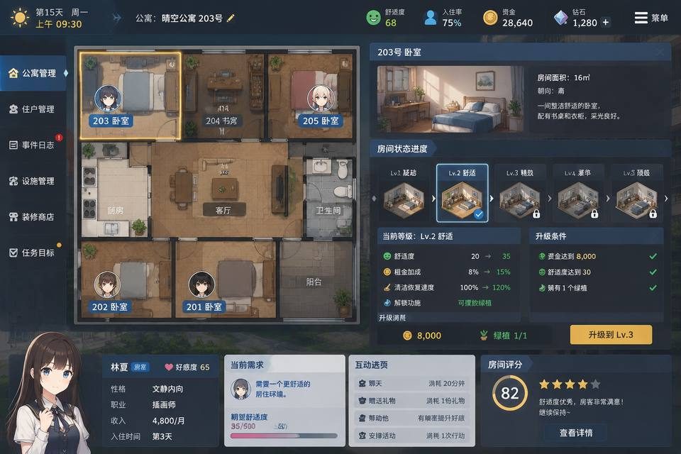 ROOM 角色路线 演示图 2